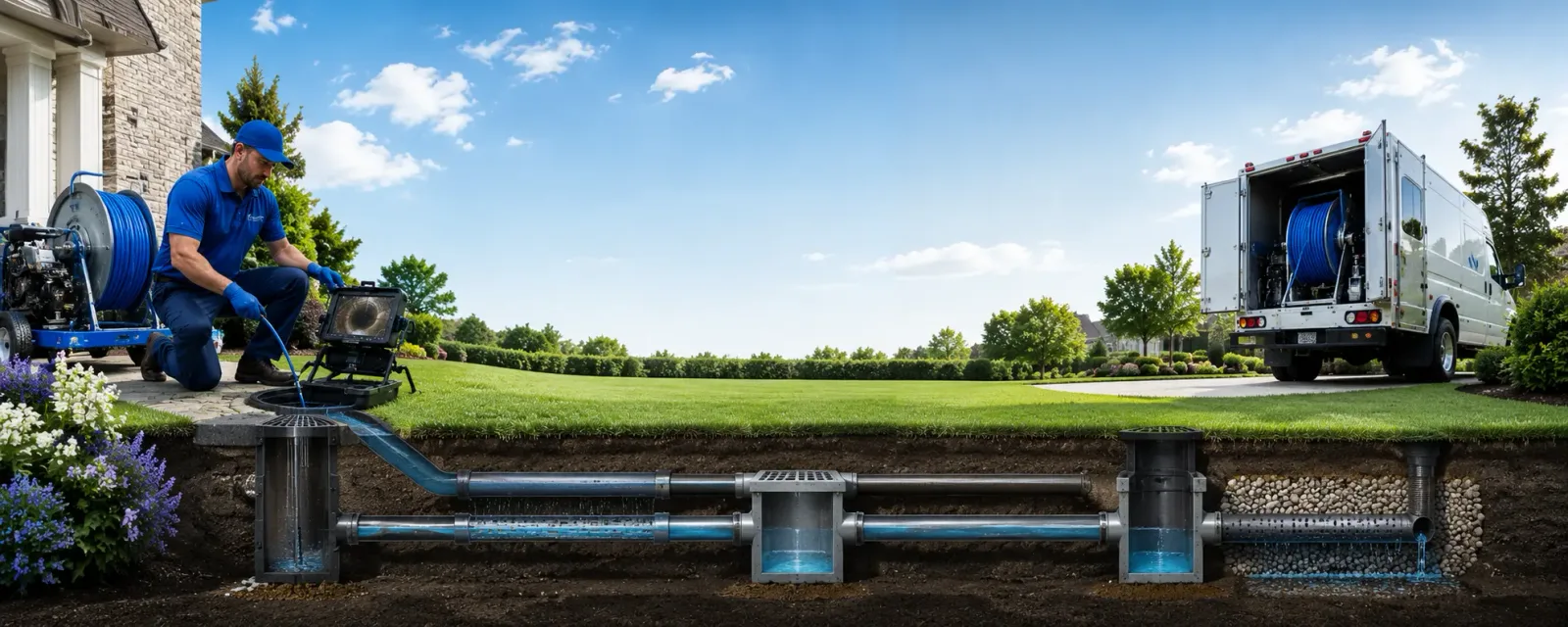 Outdoor drain cleaning information for Delta, OH
